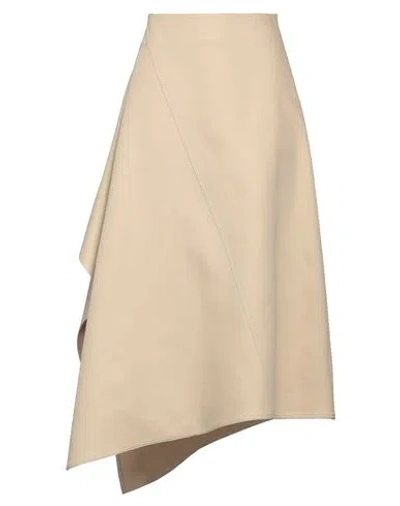 Bottega Veneta Woman Mini Skirt Beige Size 8 Cotton In Neutral