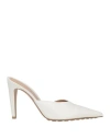 Bottega Veneta Punta Leather Mules In White