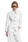 Bottega Veneta Woman Off-white Shirts In Off-white