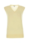 Bottega Veneta Cashmere Vest In Yellow