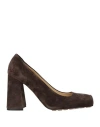 Bottega Veneta Woman Pumps Cocoa Size 10.5 Leather In Brown