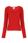 Bottega Veneta Red Cotton Sweater In Red