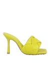 Bottega Veneta 90mm Lido Leather Slide Sandals In Green