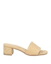 Bottega Veneta Woman Sandals Beige Size 6.5 Leather