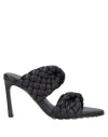 Bottega Veneta Woman Sandals Dark Brown Size 9 Soft Leather
