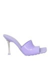 Bottega Veneta Lilac Pvc Stretch Mules In Purple