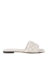 Bottega Veneta Woman Sandals White Size 5 Soft Leather