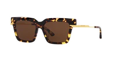 Bottega Veneta Woman Sunglass Bv1242s In Brown