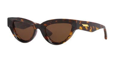 Bottega Veneta Woman Sunglass Bv1249s In Brown