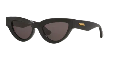 Bottega Veneta Acetate Cat Eye Sunglasses In Black
