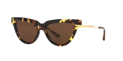 Bottega Veneta Woman Sunglass Bv1265s In Brown