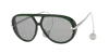 Bottega Veneta Embellished Aviator-style Recycled-acetate And Silver-tone Sunglasses In Green
