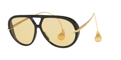 Bottega Veneta Woman Sunglass Bv1273s In Yellow