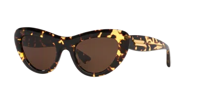 Bottega Veneta Woman Sunglass Bv1282s In Brown