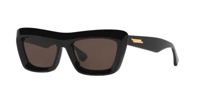 Bottega Veneta Woman Sunglass Bv1283s In Brown