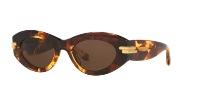 Bottega Veneta Woman Sunglass Bv1322s In Brown
