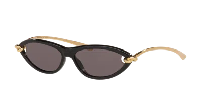 Bottega Veneta Woman Sunglass Bv1390s In Gray