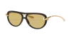 Bottega Veneta Women Metallic Sunglasses With Cut-out Motif On The Temples And Knot Detail On The Te In Black