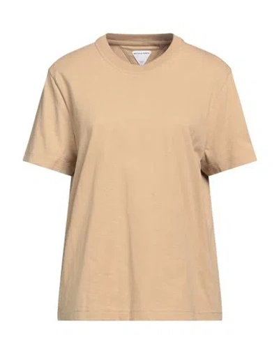 Bottega Veneta Woman T-shirt Beige Size L Cotton
