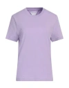 Bottega Veneta Woman T-shirt Lilac Size M Cotton, Polyester In Purple