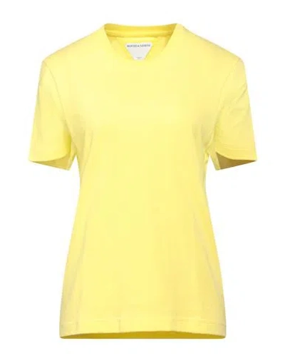 Bottega Veneta Woman T-shirt Yellow Size M Cotton, Polyester In Yellow
