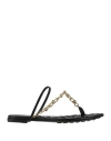 Bottega Veneta Leaf Flat Sandal In Black