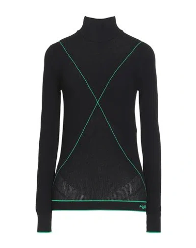 Bottega Veneta Woman Turtleneck Black Size M Viscose, Polyester, Polyamide, Elastane In Black