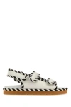 Bottega Veneta Two-tone Nappa Leather Jack Sandals In Multicolor