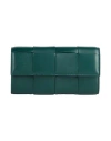 Bottega Veneta Womens Emerald Green-gold Intrecciato Large Leather Wallet In Green
