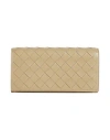 Bottega Veneta Woman Wallet Military Green Size - Leather In Green