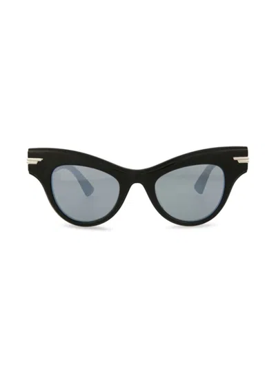 Bottega Veneta Women's 47mm Cat Eye Sunglasses In Black