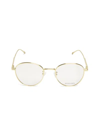 Bottega Veneta Women's 50mm Oval Optical Eyeglasses In Gold