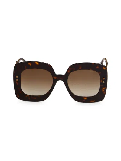 Bottega Veneta Women's 50mm Square Sunglasses In Brown