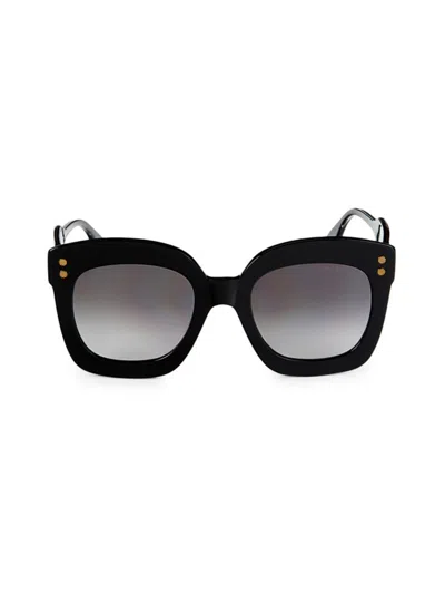 Bottega Veneta Women's 51mm Butterfly Sunglasses In Black