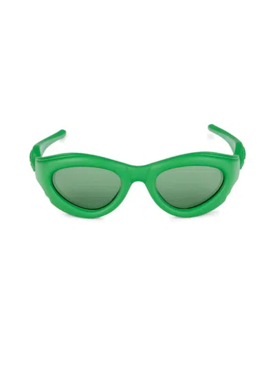 Bottega Veneta Women's 51mm Oval Sunglasses In Green