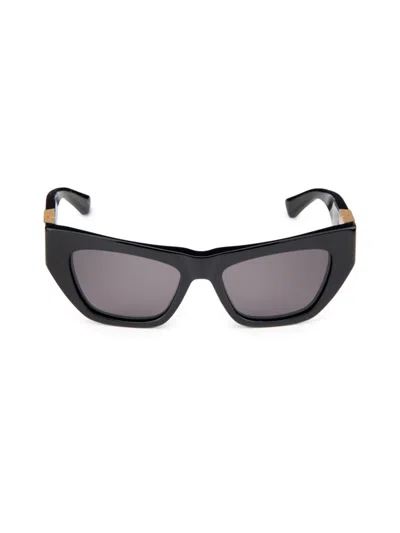Bottega Veneta Women's 52mm Cat-eye Sunglasses In Black