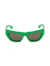 Bottega Veneta Women's 52mm Cat-eye Sunglasses In Green