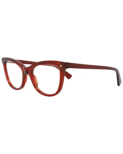 Bottega Veneta Women's 52mm Optical Frames In Burgundy
