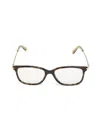 Bottega Veneta Women's 52mm Rectangular Optical Eyeglasses In Gold