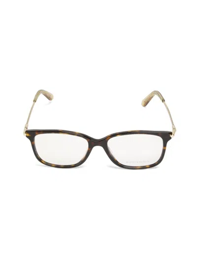 Bottega Veneta Women's 52mm Rectangular Optical Eyeglasses In Gold
