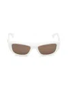 Bottega Veneta Women's 54mm Cat-eye Sunglasses In White