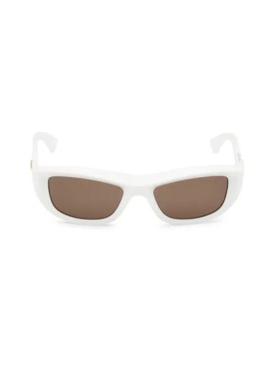 Bottega Veneta Women's 54mm Cat-eye Sunglasses In White