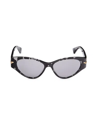Bottega Veneta Women's 55mm Butterfly Sunglasses In Havana