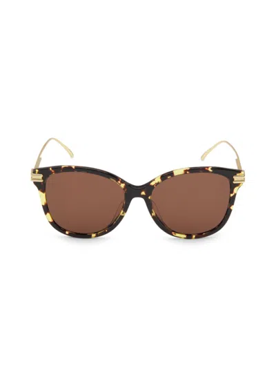 Bottega Veneta Women's 55mm Cat-eye Sunglasses In Gold