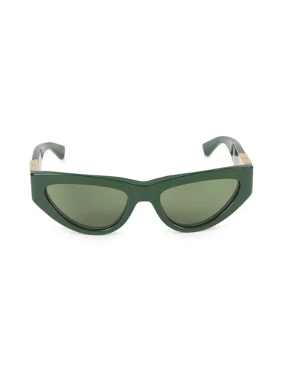 Bottega Veneta Women's 55mm Cat-eye Sunglasses In Green