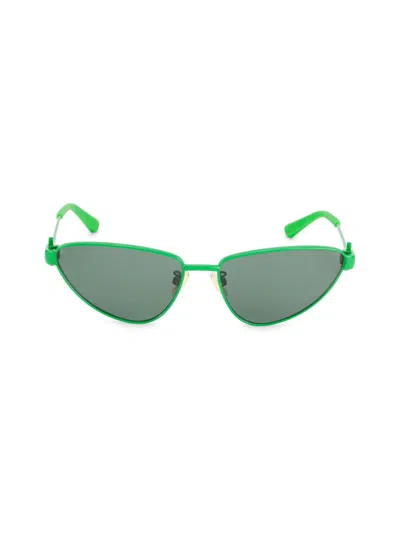 Bottega Veneta Women's 59mm Cat-eye Sunglasses In Green