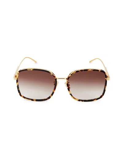 Bottega Veneta Women's 60mm Square Sunglasses In Brown