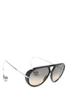 Bottega Veneta Eyewear Pilot Frame Sunglasses In Black