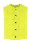 Bottega Veneta Technical Nylon Vest With All-over Woven Pattern