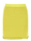 Bottega Veneta Chenille Twisted Mesh Skirt